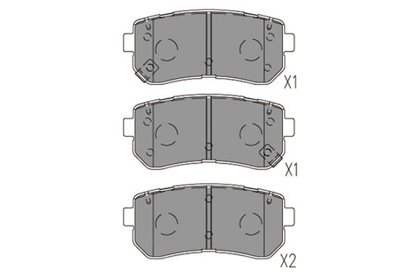 KAVO PARTS Jarrupala, levyjarru KBP-3059